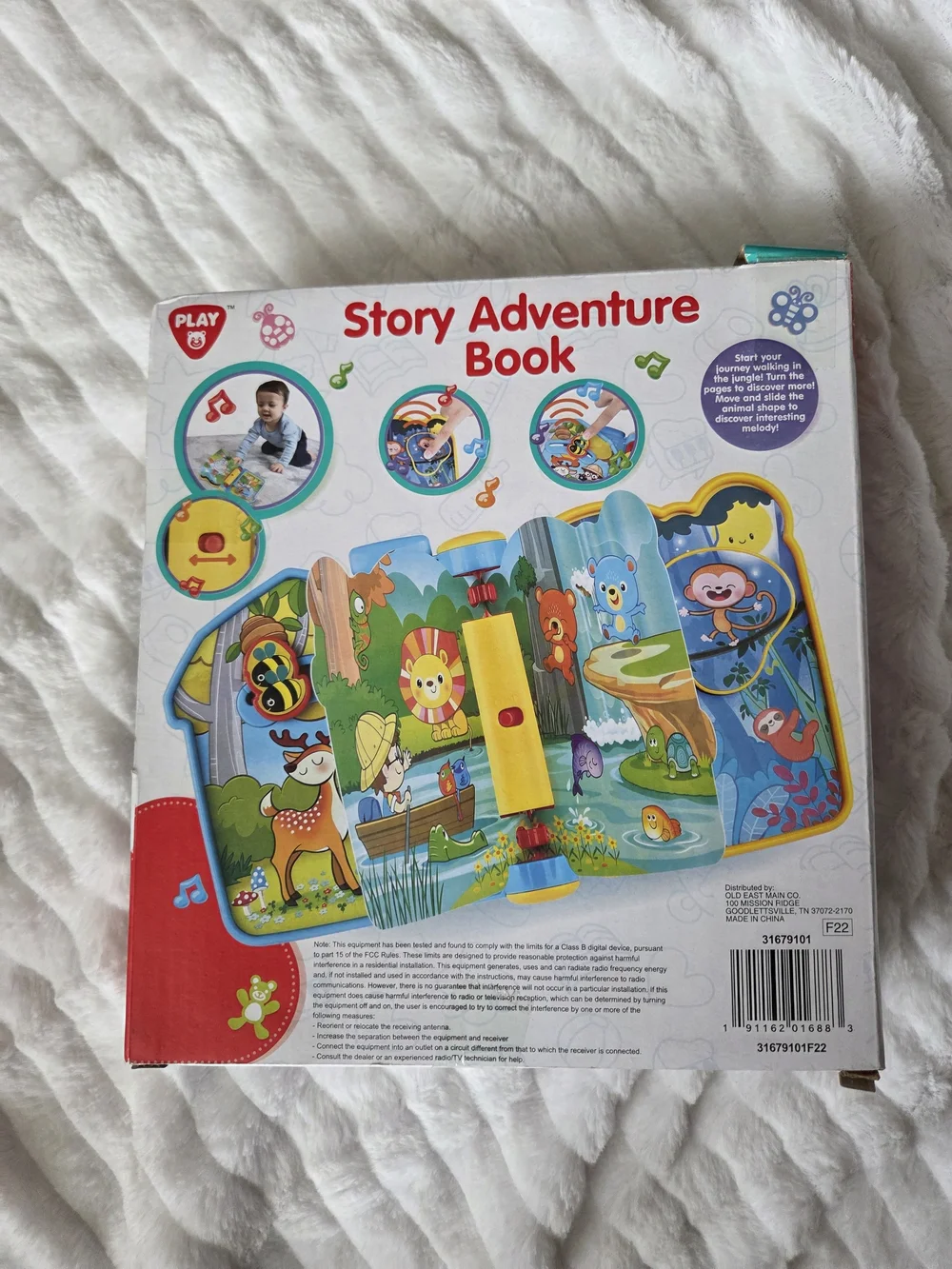 PlayGo Story Adventure Book - Bright Blue Jungle Learning Toy